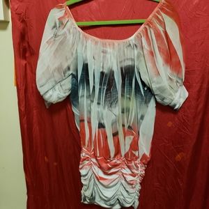 VINTAGE SEDUZIONE BACKLESS SCRUNCH MINI DRESS/S/ EGPLC